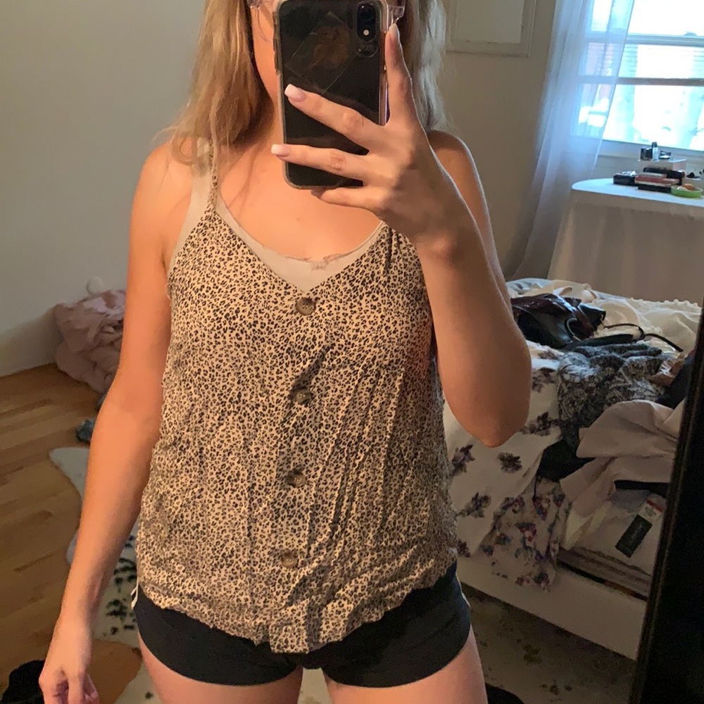 Leopard print tank